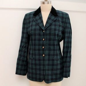 Pendleton Vintage Wool Plaid Blazer Jacket
